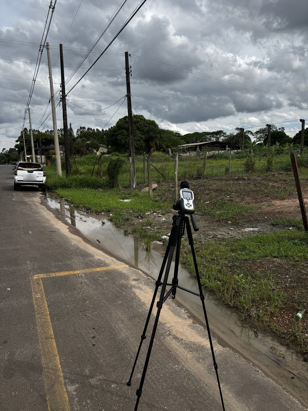 Ponto de medição em via urbana, Ruído ambiental · NBR 10151